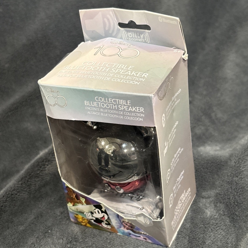 Disney 100 - Mickey Mouse - Platinum Bitty Boomers - Bluetooth Mini-Speaker-New - Picture 9 of 9